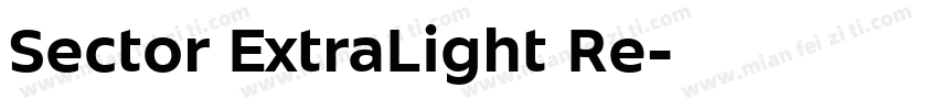 Sector ExtraLight Re字体转换